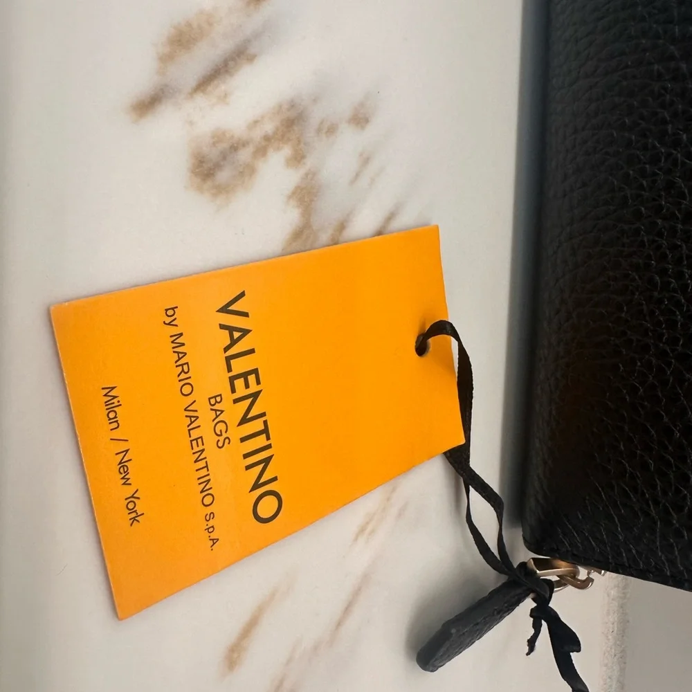 Valentino By Mario Valentino Black Wallet with Studs - Picture 6 of 10